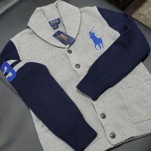 Polo Ralph Lauren Boys Shawl Collar Cardigan Lg